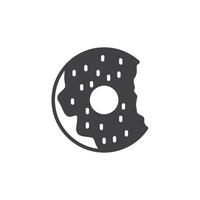 donut icoon. teken voor mobiel concept en web ontwerp. schets vector icoon. symbool, logo illustratie. vector grafiek.