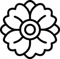 kleurboek bloem vector