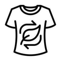 t-shirt lijn icoon vector