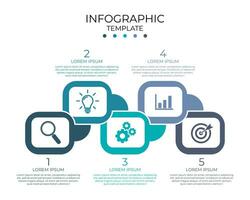 creatief bedrijf infographic sjabloon vector