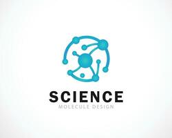 wetenschap logo creatief molecuul kleur helling ontwerp modern laboratorium cirkel molecuul vector