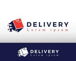 levering logo digitaal levering logo creatief levering logo snel levering logo vector