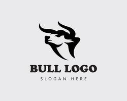 hoofd stier logo stier logo gemakkelijk stier logo dier logo vector