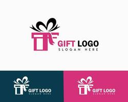 gemakkelijk illustratie stijl logo vector icoon voor geschenk winkel of zakelijke evenement