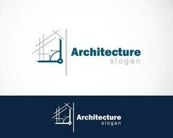 architectuur logo creatief ontwerp sjabloon vector