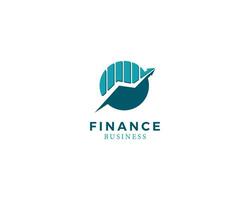 financiën logo creatief pijl symbool bedrijf illustratie logo vector