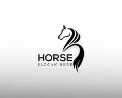 paard logo dier logo creatief paard logo minimalistische paard logo vector
