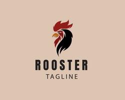 rooster logo dier logo hoofd haan logo vector