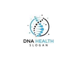 dna logo ontwerp template.icon voor wetenschappelijke technologie vector