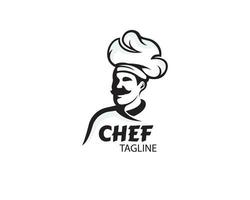 chef logo chef gemakkelijk logo ontwerp vector