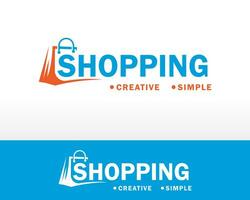 winkel logo creatief winkel sjabloon banier gemakkelijk creatief vector