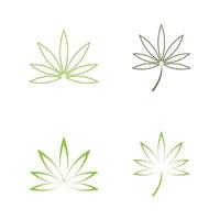 cannabis blad logo vector