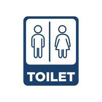 toilet teken afdrukbare openbaar teken symbool Mens vrouw. icoon minimalistische ontwerp illustratie vector