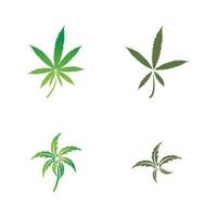 cannabis blad logo vector