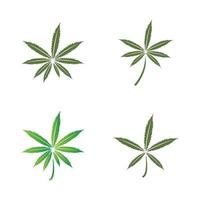 cannabis blad logo vector