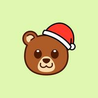 beer vervelend de kerstman hoed illustratie vector