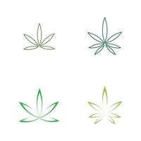 cannabis blad logo vector