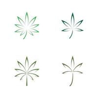 cannabis blad logo vector