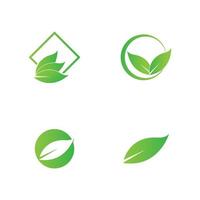 groen blad logo vector