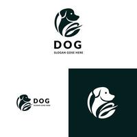 een speels logo met een hond vector