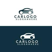 een strak en modern auto logo vector