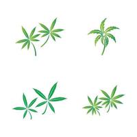 cannabis blad logo vector