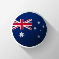creatief Australië vlag cirkel insigne vector