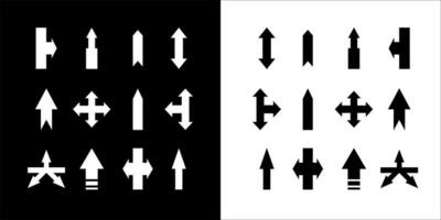 illustratie vector grafiek een reeks van pijl pictogrammen