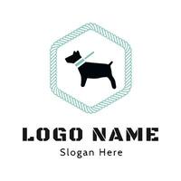 hond logo vector. huisdier vriendelijk logo. dier logotype concept. vector illustratie.