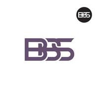 brief bbs monogram logo ontwerp vector