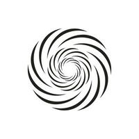 wervelende cirkels. abstract spiralen en vloeistof draait. hypnotiserend vormen zwart vector grafisch, draaikolk symbool.