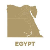 gedetailleerd Egypte kaart vector