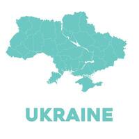 gedetailleerd Oekraïne kaart vector