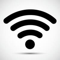 Wifi pictogram, draadloos internet isoleren Aan wit achtergrond, vector illustratie