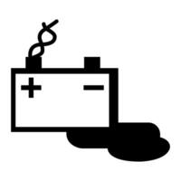 batterij opladen symbool teken op witte achtergrond vector