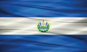 illustratie van el Salvador vlag en bewerkbare vector el Salvador land vlag