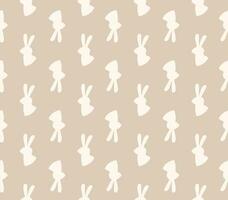 schattig konijn naadloos patroon. naadloos patroon met silhouet konijn. vector