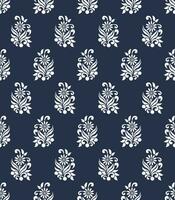 traditioneel Indisch bloemen patroon voor behang, blauw bloemen vector illustratie.