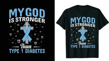 diabetes bewustzijn lint shirt, diabetisch t-shirt, diabetes ondersteuning tee, diabetes ploeg bij elkaar passen t-shirt, type 1 diabetes tee, diabetisch geschenk, blauw lint shirt, type 1 t-shirt vector