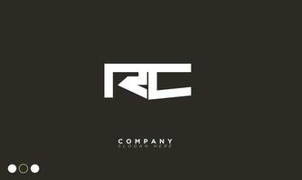 rc alfabet letters initialen monogram logo cr, r en c vector