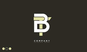 bt alfabet brieven initialen monogram logo nog, b en t vector