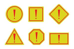 voorzichtigheid symbolen, Gevaar waarschuwing teken met uitroep markering. vector