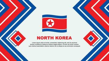noorden Korea vlag abstract achtergrond ontwerp sjabloon. noorden Korea onafhankelijkheid dag banier behang vector illustratie. noorden Korea ontwerp