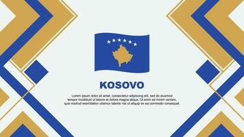 Kosovo vlag abstract achtergrond ontwerp sjabloon. Kosovo onafhankelijkheid dag banier behang vector illustratie. Kosovo banier
