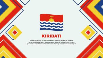 Kiribati vlag abstract achtergrond ontwerp sjabloon. Kiribati onafhankelijkheid dag banier behang vector illustratie. Kiribati achtergrond