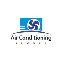 airconditioning logo, hvac logo concept vector