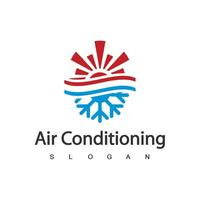 airconditioning logo, hvac logo concept vector