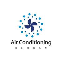 airconditioning logo, hvac logo concept vector