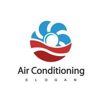 airconditioning logo, hvac logo concept vector