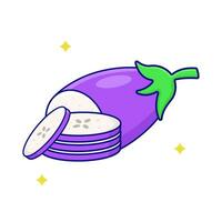 aubergine plak illustratie vector